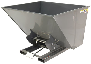 2-1/2 CuYd 70 Degree Medium Duty Self Dumping Hopper w/ Bumper Release - Gray